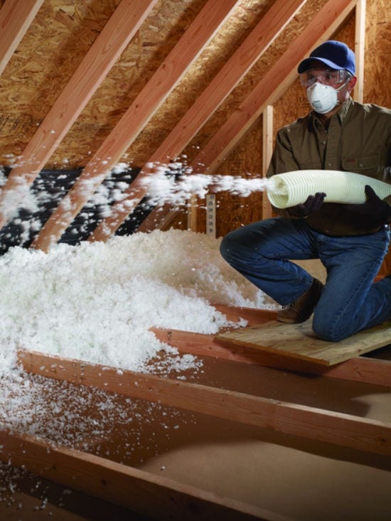 Insulation Calculator Images - Blow-In Insulation 550x733