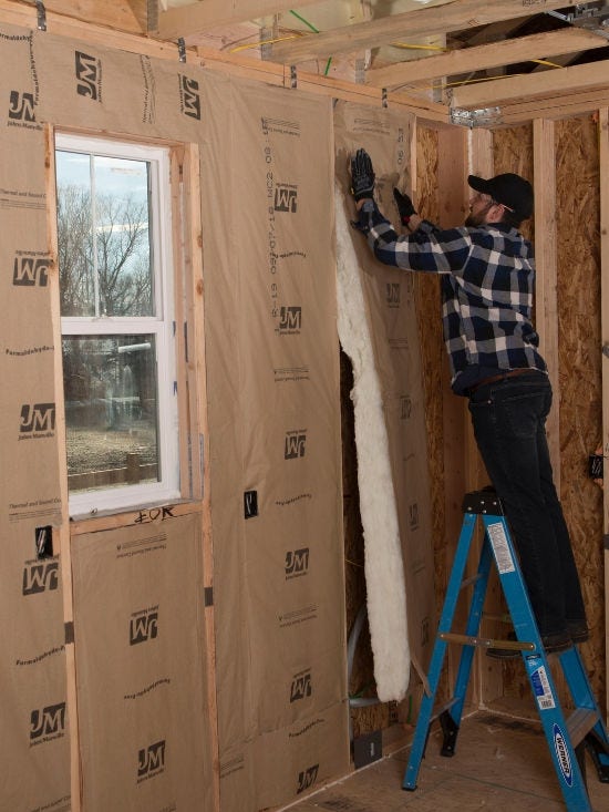 Insulation Calculator Images - Insulating Basement Wall 550x733