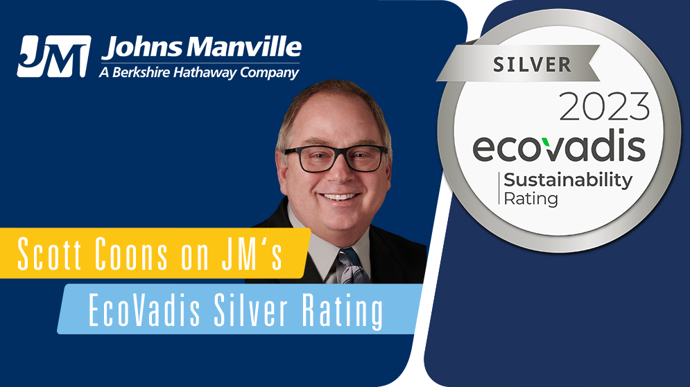 JM Receives EcoVadis Silver Certification: Interview with Scott Coons, VP R&D