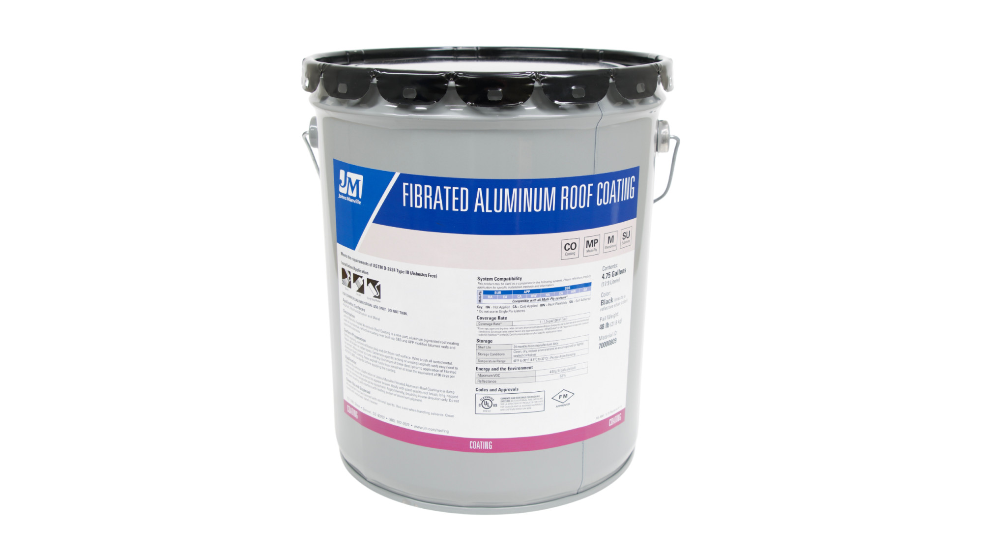 Fibrated Aluminum Roof Coating