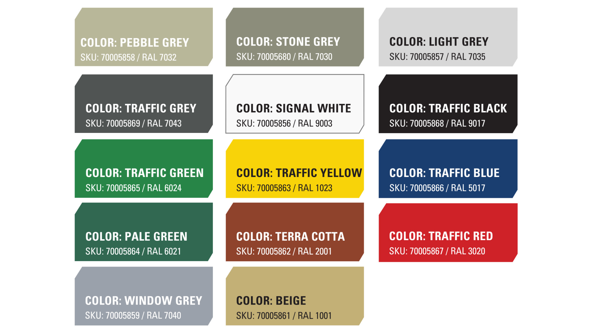 JM PMMA Top Coat Color Pack