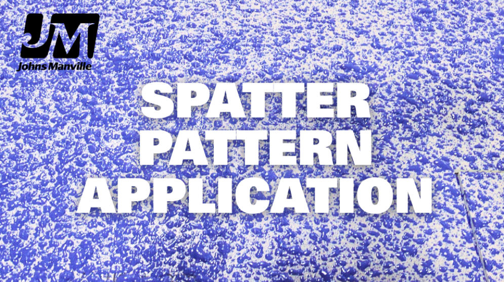 How Low-Rise Foam Adhesive with Spatter Pattern Application Saves Time on Commercial Roofing Projects