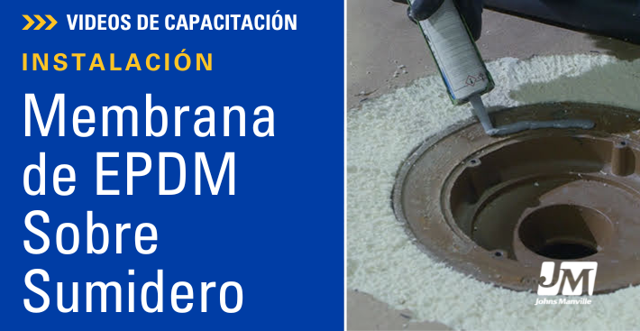 MEMBRANA DE EPDM SOBRE SUMIDERO