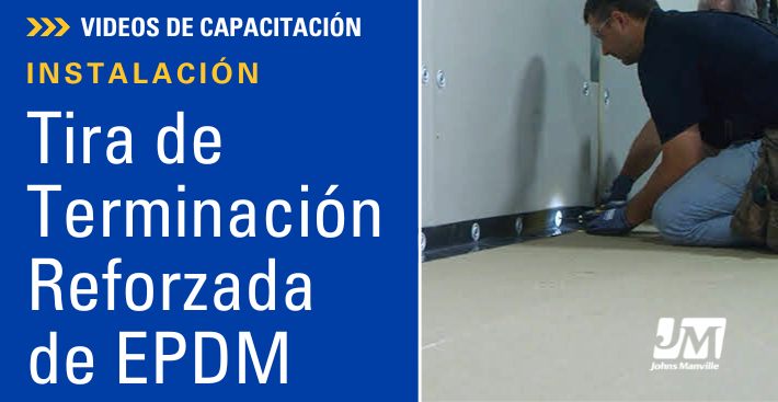 INSTALACIÓN DE TIRA DE TERMINACIÓN REFORZADA DE EPDM