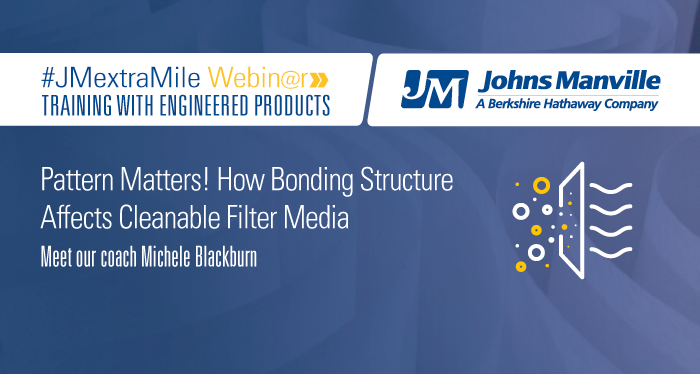 Pattern Matters! How Bonding Structure Affects Cleanable Filter Media 