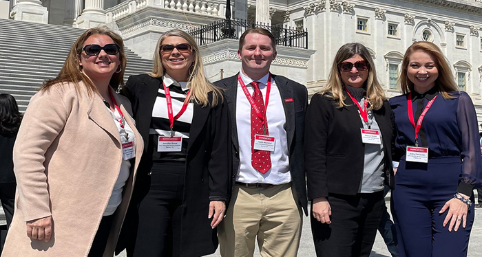 Representatives from Johns Manville’s roofing systems business traveled to Washington D.C. in April to advocate for the roofing industry with members of the United States Congress.