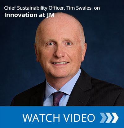 Chief Sustainability Officer, Tim Swales, on Innovation at JM Chief Sustainability Officer, Tim Swales, on Innovation at JM