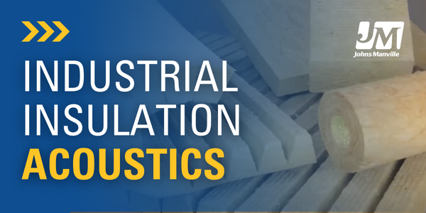 How does industrial insulation provide acoustic benefits?