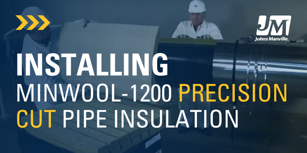 Installing MinWool-1200 Precision Cut Pipe Insulation