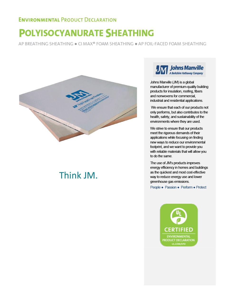 AP Foil25 Polyiso Continuous Insulation | Johns Manville