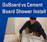 GoBoard® vs Cement Board Shower Installation