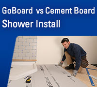 GoBoard® vs Cement Board Shower Installation