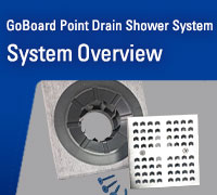 GoBoard Point Drain Shower System Overview