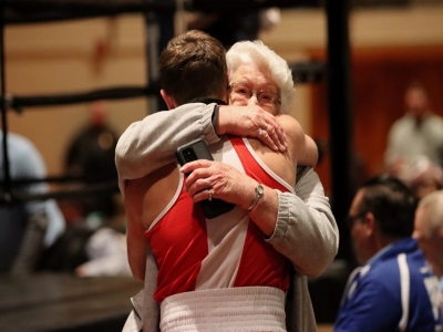 Julian Gadbury and his great-grandmother. McPherson, Kansas Plant Electrician’s Dedication to Community Packs a Punch