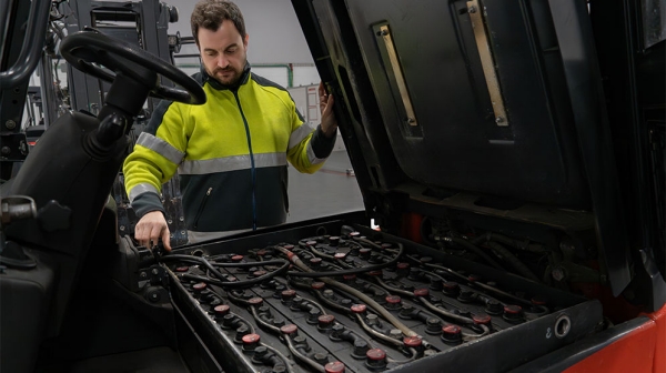 Deep-cycle power keeps forklifts running longer and stronger