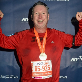 A proud moment after conquering the NYC Marathon for a cause A proud moment after conquering the NYC Marathon for a cause
