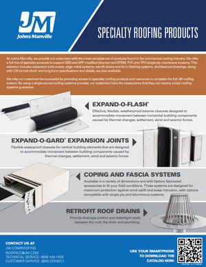 Specialty Roofing Products Advantages
