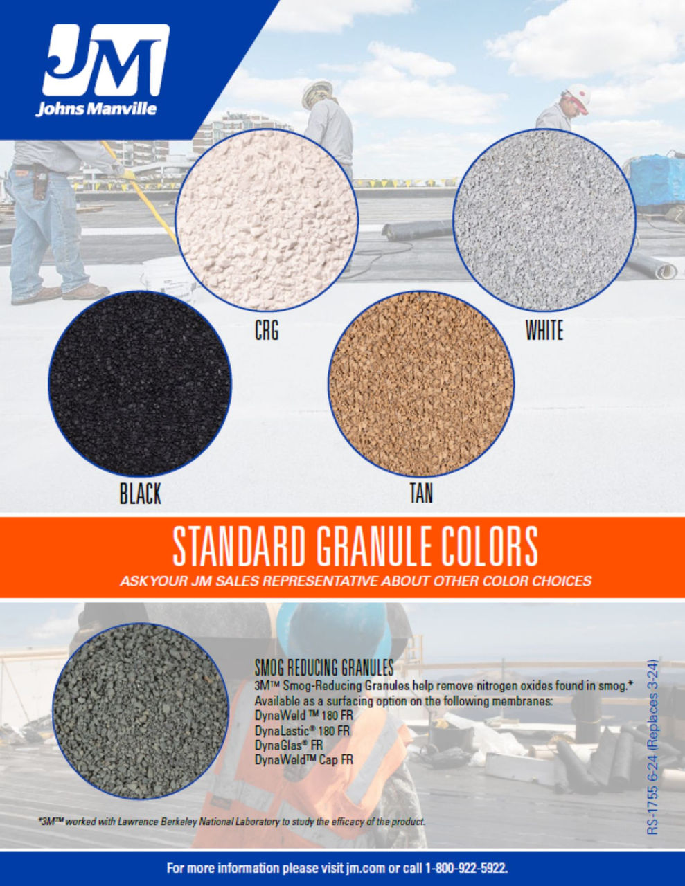 SBS Granule Color Chart