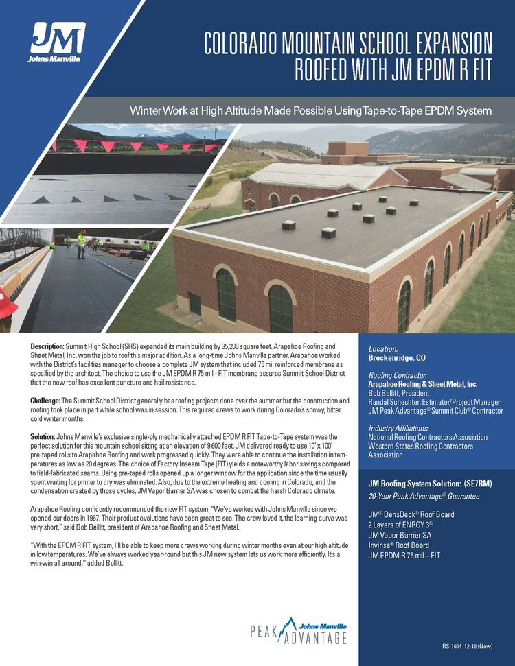 Colorado EPDM R FIT Colorado EPDM R FIT