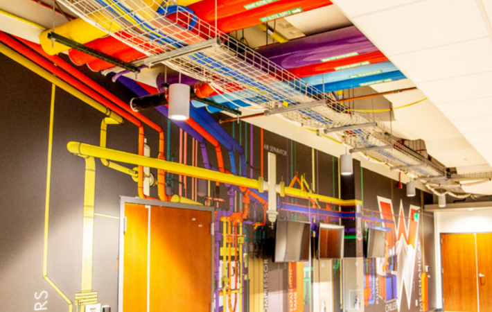 Colorful PVC Pipe Covering Image